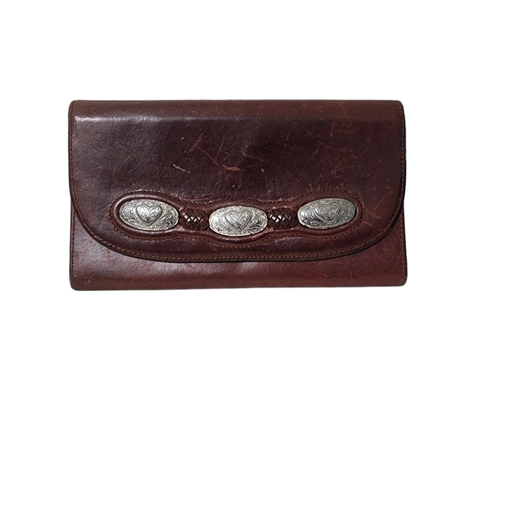 Vintage Brighton Brown Leather Folded Wallet